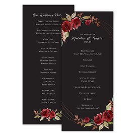 Lavish Rose - Wedding Program