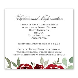 Lovely Rose - Information Card