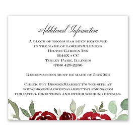 Lovely Rose - Information Card