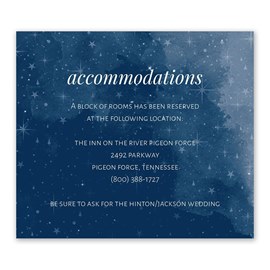 Starry Sky - Information Card