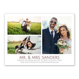 Picture Perfect - Wedding Announcement