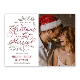 Get Married - Holiday Save the Date