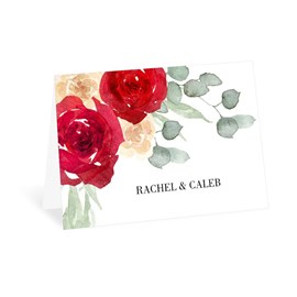 Painted Rose - Thank You Card