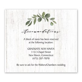 Greenery Wreath - Information Card
