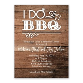 I Do BBQ - Rehearsal Dinner Invitation