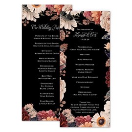 Lush Blooms - Wedding Program