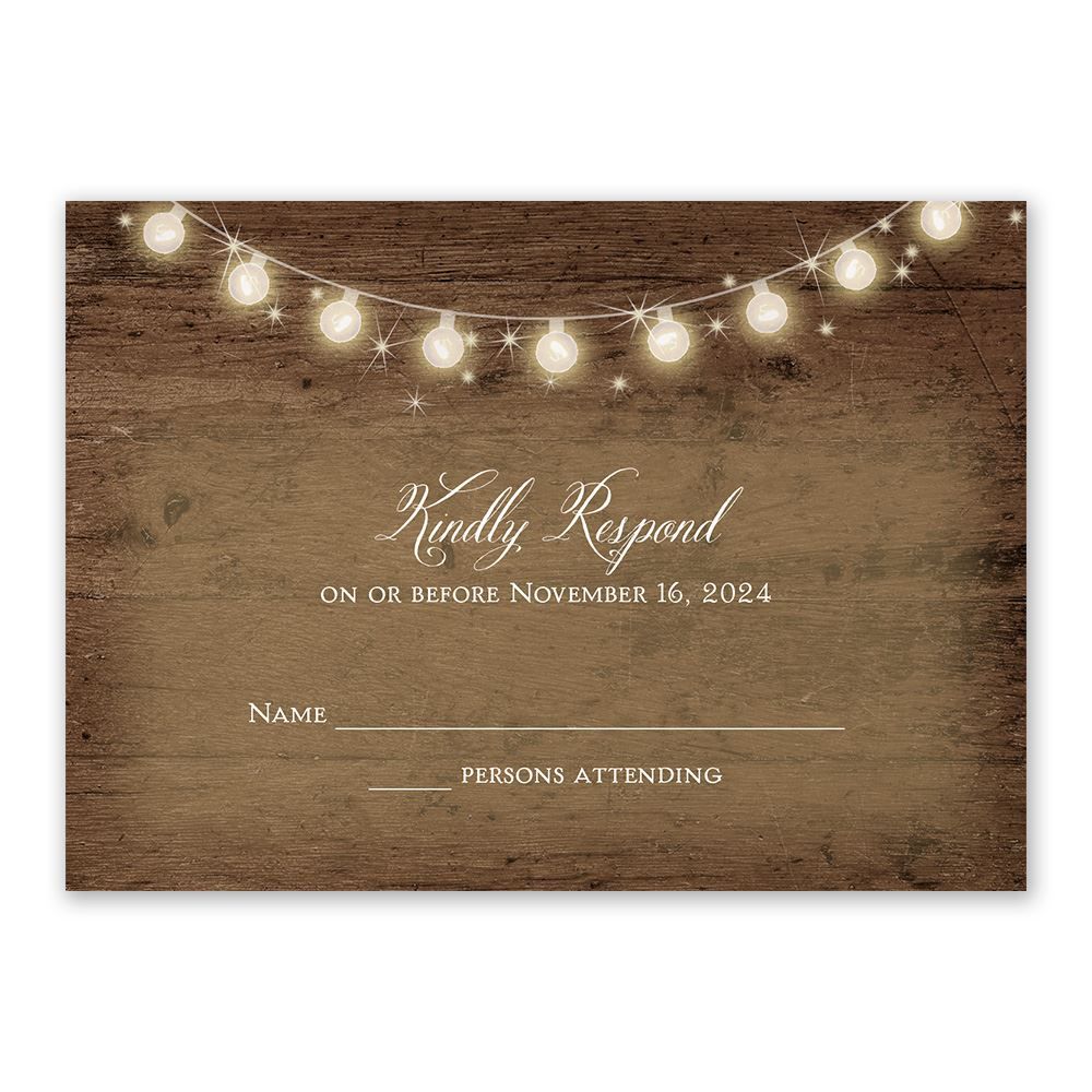 Rustic Glow Reception Invitation | Ann's Bridal Bargains, image size:1000x1000