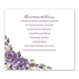 Pretty in Purple - Information Card