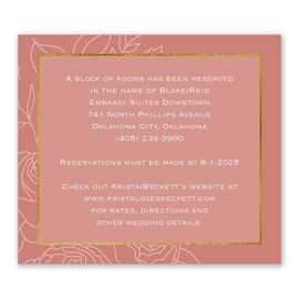 Delicate Blooms - Information Card