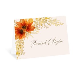 Autumn Blossoms - Thank You Card