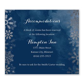 Sparkling Flurry - Silver - Information Card