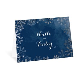 Sparkling Flurry - Silver - Thank You Card