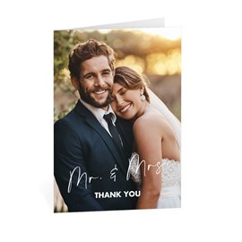 Classic Couple - Mr. and Mrs. - Thank You Card