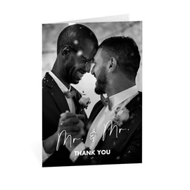 Classic Couple - Mr. and Mr. - Thank You Card