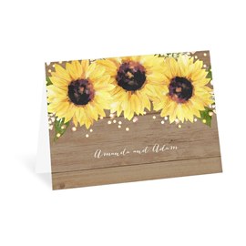 Sweet Sunflowers - Thank You Card