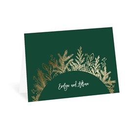 Golden Holiday - Thank You Card