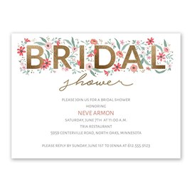 Floral Whimsy - Bridal Shower Invitation