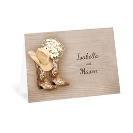 Country Chic - Thank You Card