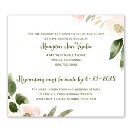 Modern Floral - Powder - Information Card