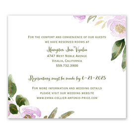 Modern Floral - Wisteria - Information Card