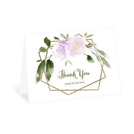 Modern Floral - Wisteria - Thank You Card