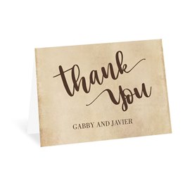 Vintage Vows - Thank You Card