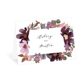 Posh Petals - Mulberry - Thank You Card