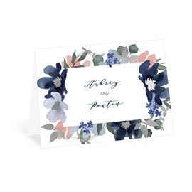 Posh Petals - Navy - Thank You Card