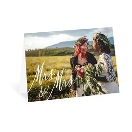 Always - Mrs. and Mrs. - Thank You Card