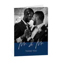 Happy Couple - Mr. and Mr. - Thank You Card