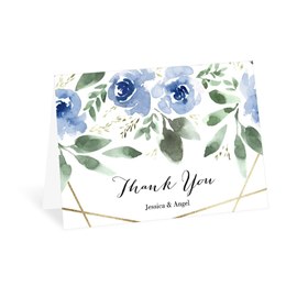 Blooming Geo - Periwinkle - Thank You Card