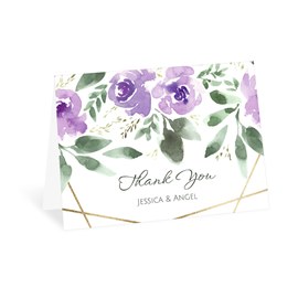 Blooming Geo - Lavender - Thank You Card