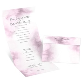 Brushstroke - Wisteria - Seal and Send with RSVP Postcard