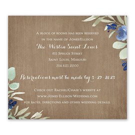 Rustic Beauty - Periwinkle - Information Card