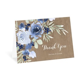 Rustic Beauty - Periwinkle - Thank You Card