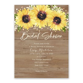 Sweet Sunflowers - Bridal Shower Invitation