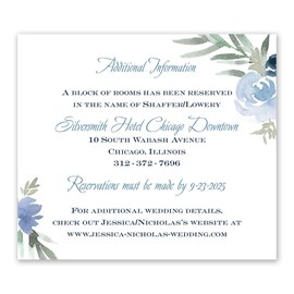 Blooming - Periwinkle - Information Card