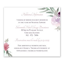 Blooming - Plum - Information Card