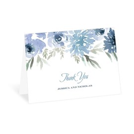 Blooming - Periwinkle - Thank You Card