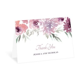 Blooming - Plum - Thank You Card