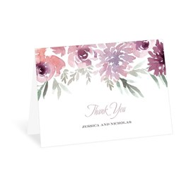 Blooming - Plum - Thank You Card