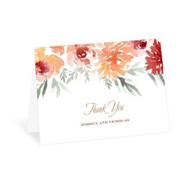 Blooming - Peach - Thank You Card