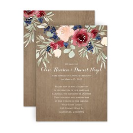 Natural Blooms - Reception Invitation