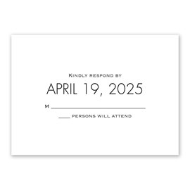 Modern Monogram - Response Card