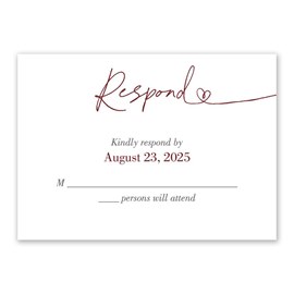 All My Heart - Response Card