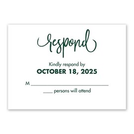 We Tied the Knot - Response Card