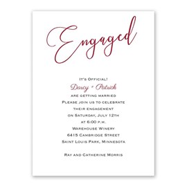 Engaged - Engagement Party Invitation