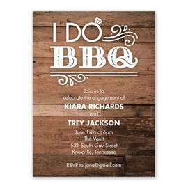 I Do BBQ - Engagement Party Invitation