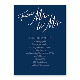 Future Mr. and Mr. - Engagement Party Invitation