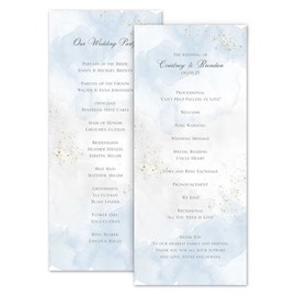Sweetly Serene - Blue - Wedding Program